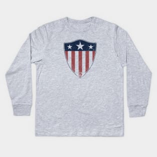 American shield Kids Long Sleeve T-Shirt